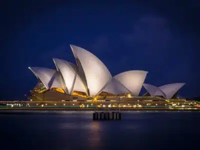 Sydney, Australië - Opera House bij nacht